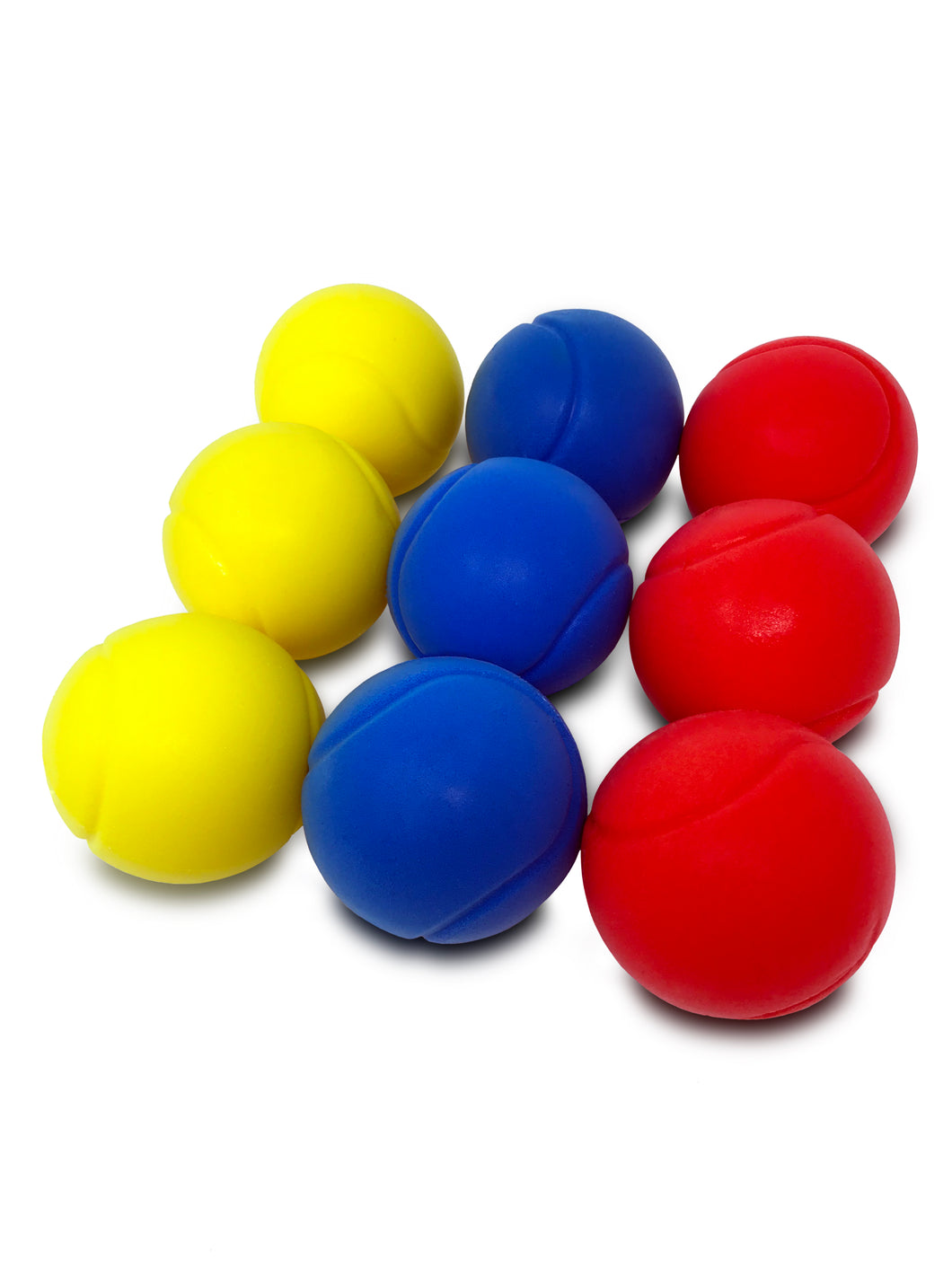 E-Deals 70mm Foam Tennis Balls - Pack of 9 Assorted Colours